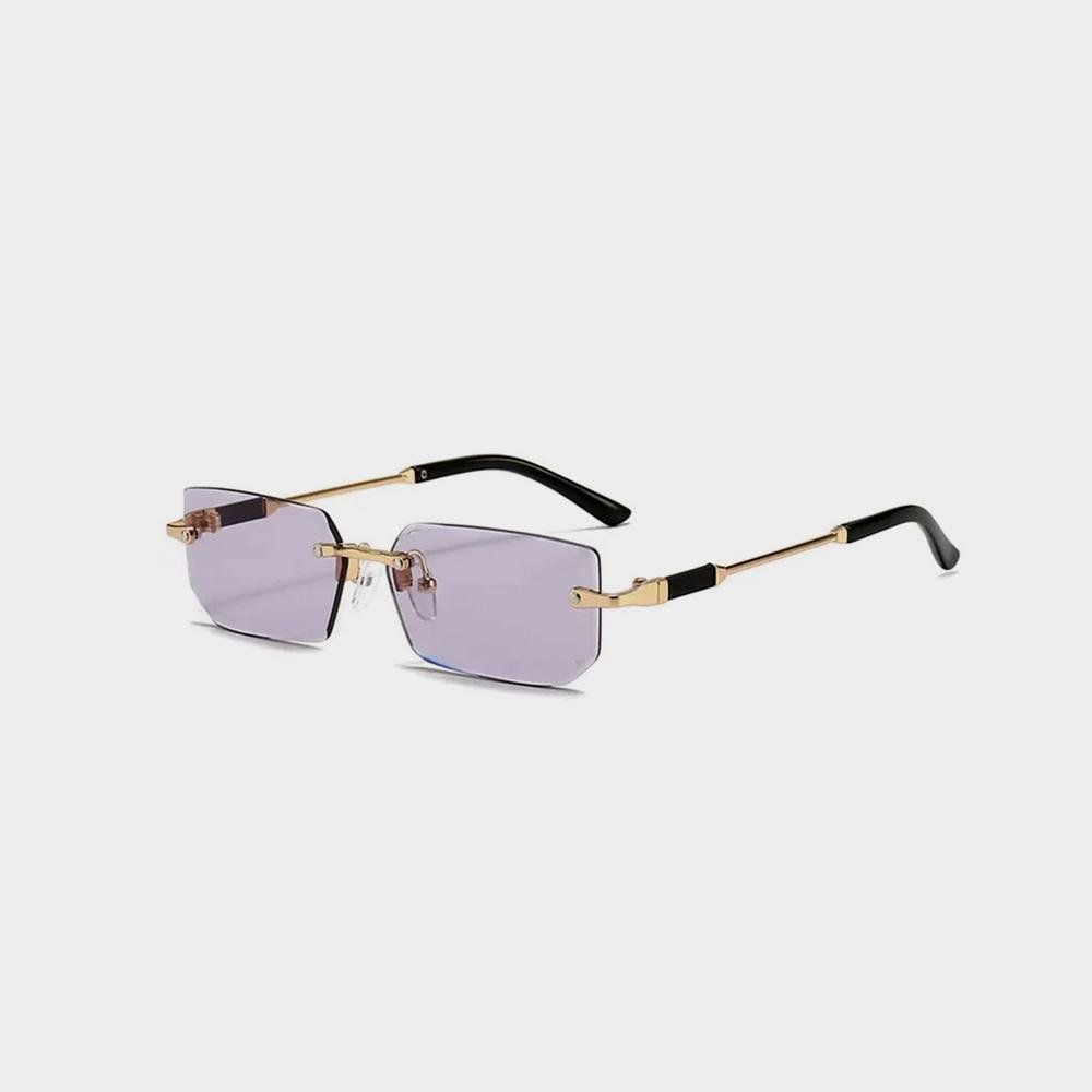 Rimless Sunglasses Rectangle Fashion Popular Women Men – Image 5