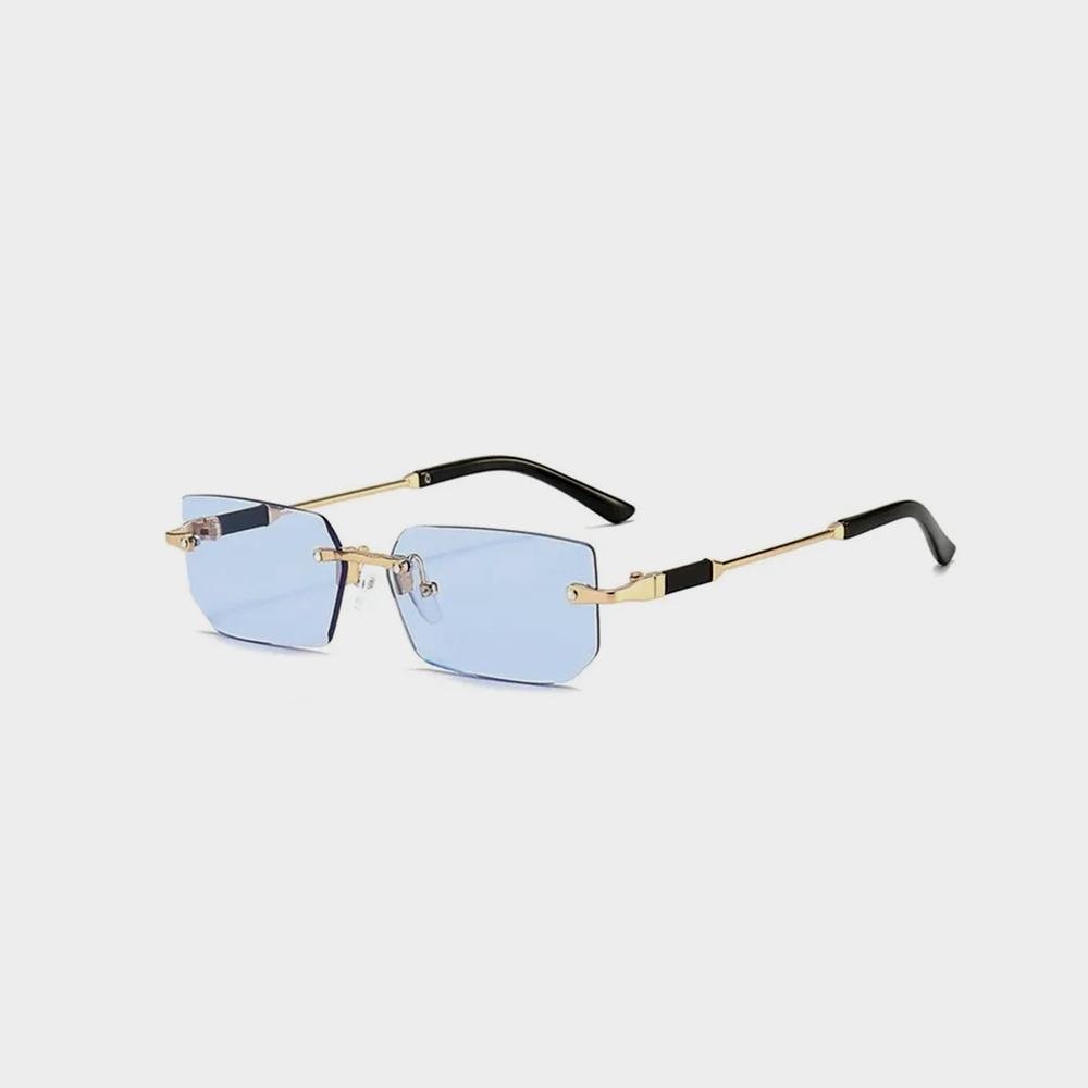 Rimless Sunglasses Rectangle Fashion Popular Women Men – Image 4