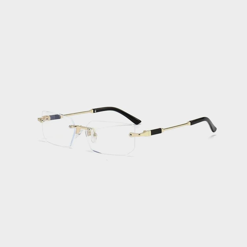 Rimless Sunglasses Rectangle Fashion Popular Women Men – Image 2