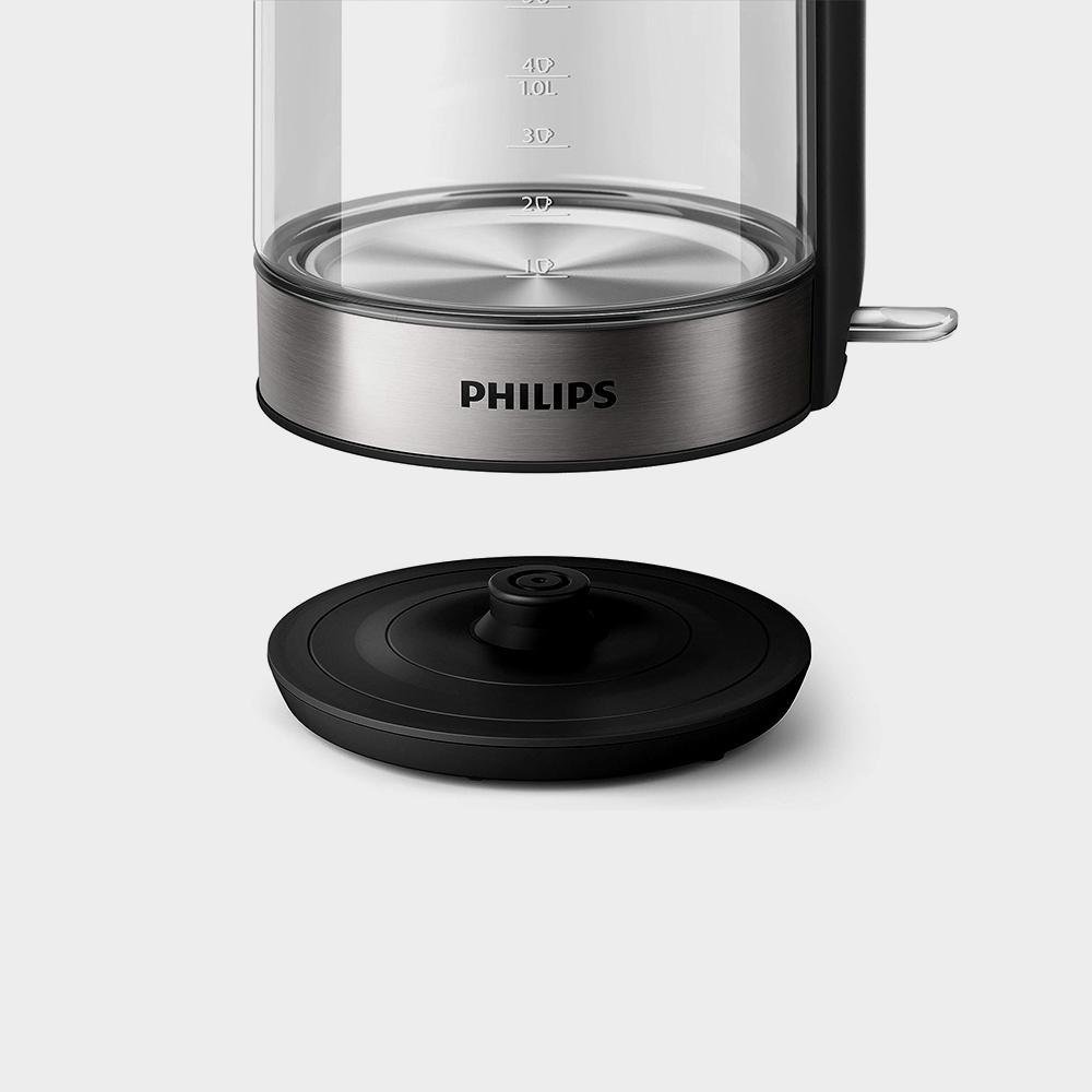 Glass Kettle Stainless Steel, Crystal 2200W 1 7L, Mid Entry Light Status Indicator – Image 2