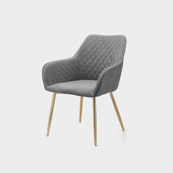 Angela Luxury Modern Restaurant Dining Chair Nordic Upholstered Fabric Velvet